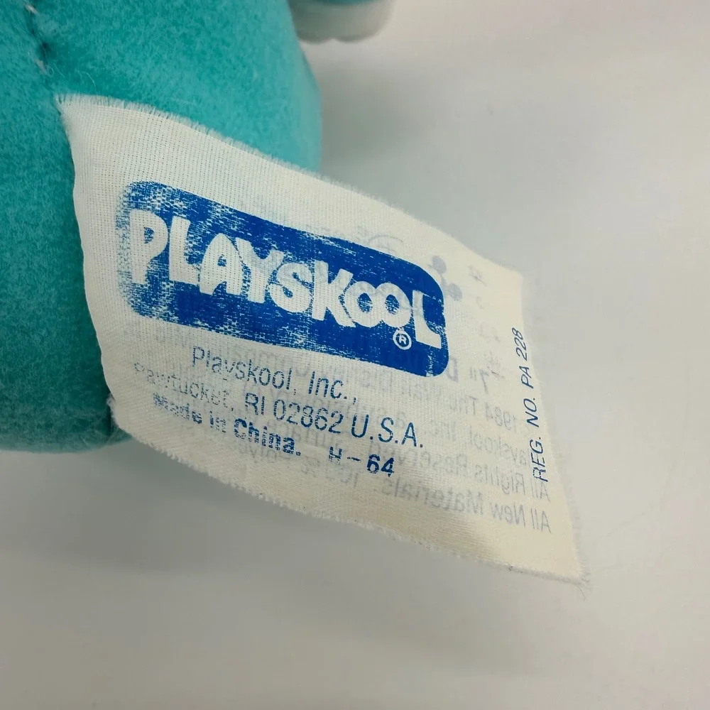 Vintage 1984 Disney Babies Mickey Mouse Plush Playskool Teal Blue Pajamas 70280